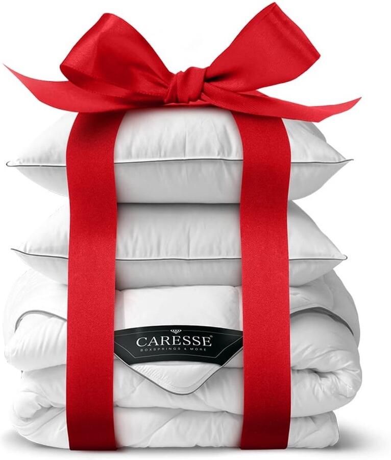 Caresse Bosma Bedden Combi Pakket – Dekbed 240x220 + 2 Hoofdkussens Zomerdekbed Duurzaam & Ademend GRS Gecertificeerd