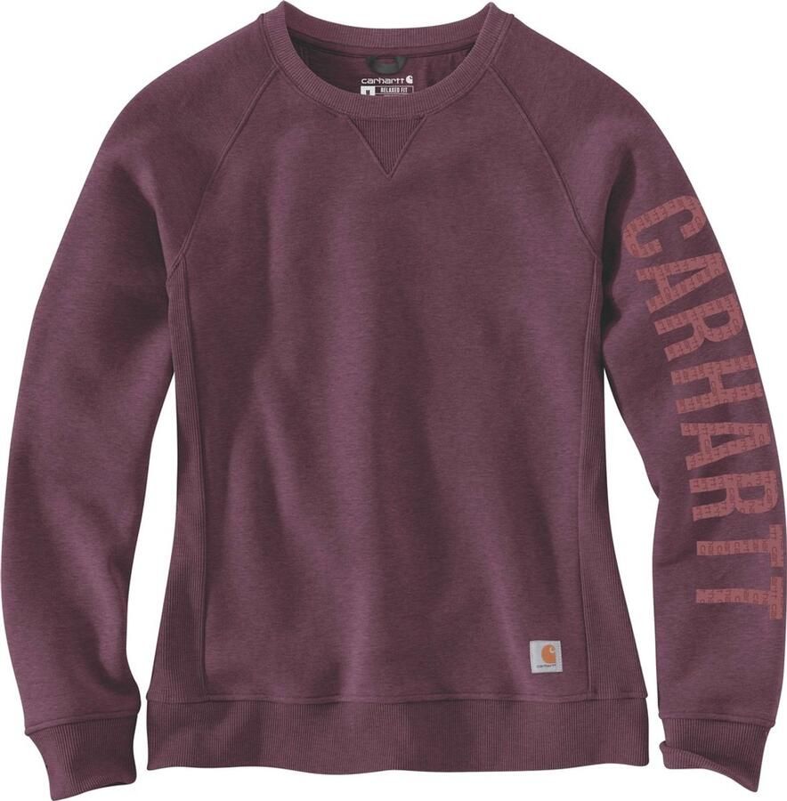 Carhartt Damen Clarksburg Crewneck Sweatshirt Blackberry Heather-XS