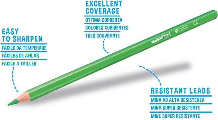 Carioca 43340 kleurpotlood Meerkleurig 12 stuk(s)