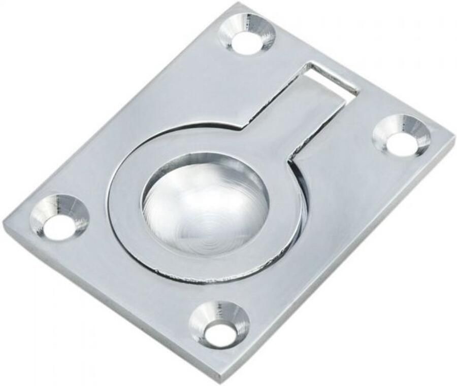 Carlisle Brass Flush ring pull Gepolijst Chroom 50 x 38mm