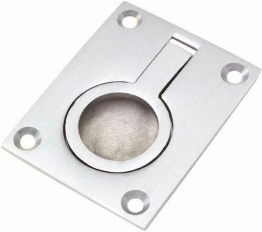 Carlisle Brass Flush ring pull Satijn Chroom 50 x 38mm
