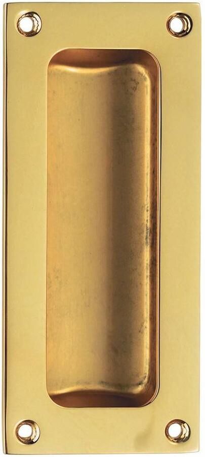 Carlisle Brass Verzonken Rechthoekige Handgreep voor Schuifdeuren Gepolijst Chroom