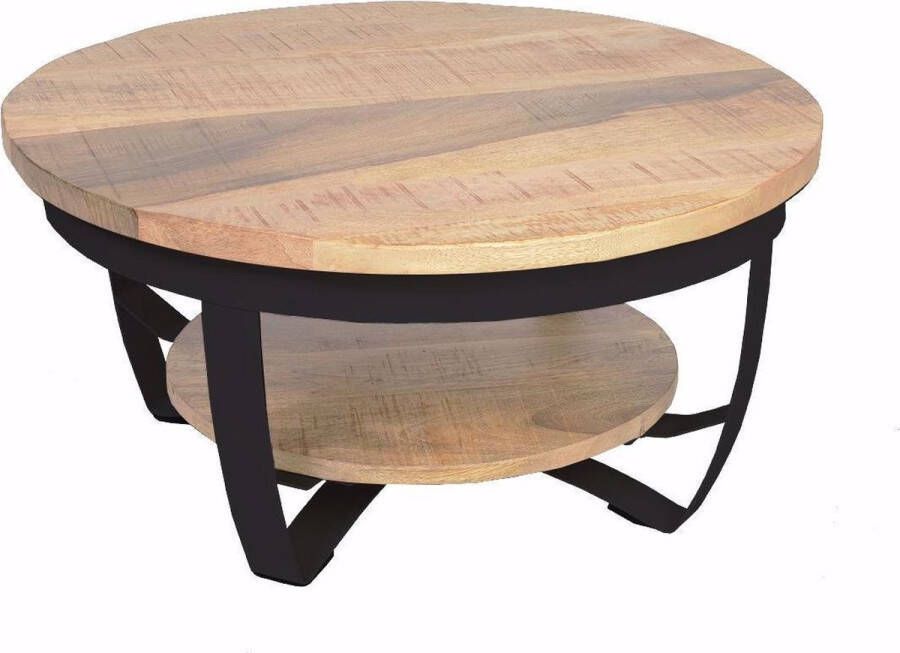 Carmin ' Lubbock Salontafel Wit Naturel Mangohout