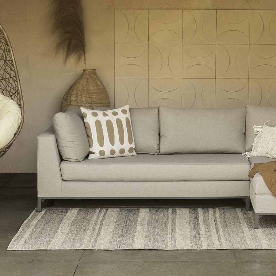 Carpet Studio Aurelia Buitenkleed 80x150 cm Tuintapijt Vloerkleed Buiten Buitentapijt Tuinkleed Beige