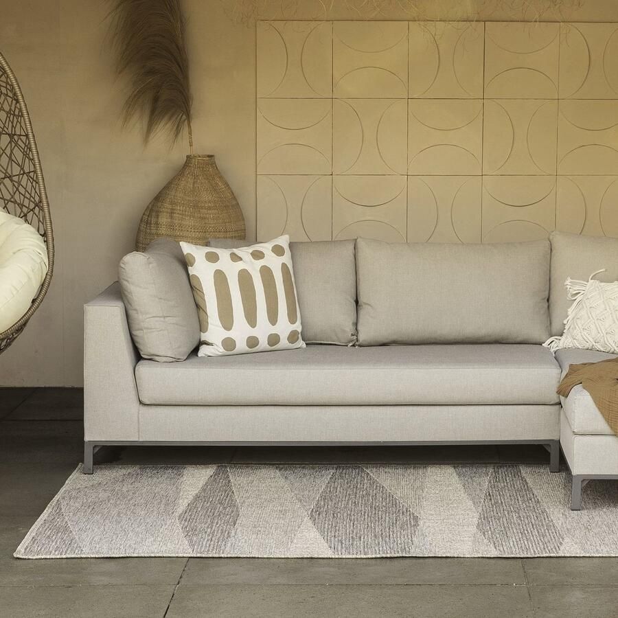 Carpet Studio Aurelia Buitenkleed 160x230 cm Tuintapijt Vloerkleed Buiten Buitentapijt Tuinkleed Crème