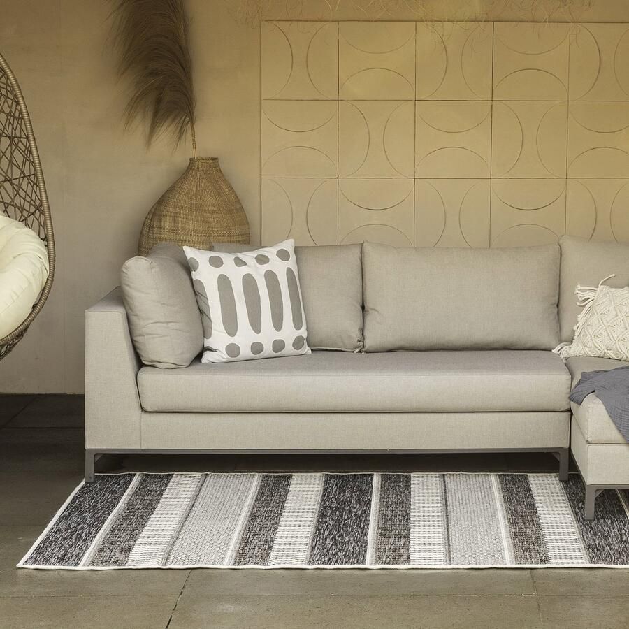 Carpet Studio Aurelia Buitenkleed 80x150 cm Tuintapijt Vloerkleed Buiten Buitentapijt Tuinkleed Blauw