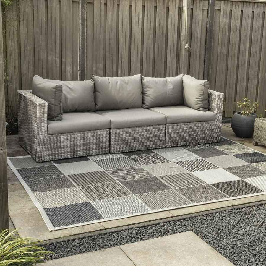 Carpet Studio Claude Buitenkleed 160x230 cm Tuintapijt Vloerkleed Buiten Buitentapijt Tuinkleed Beige