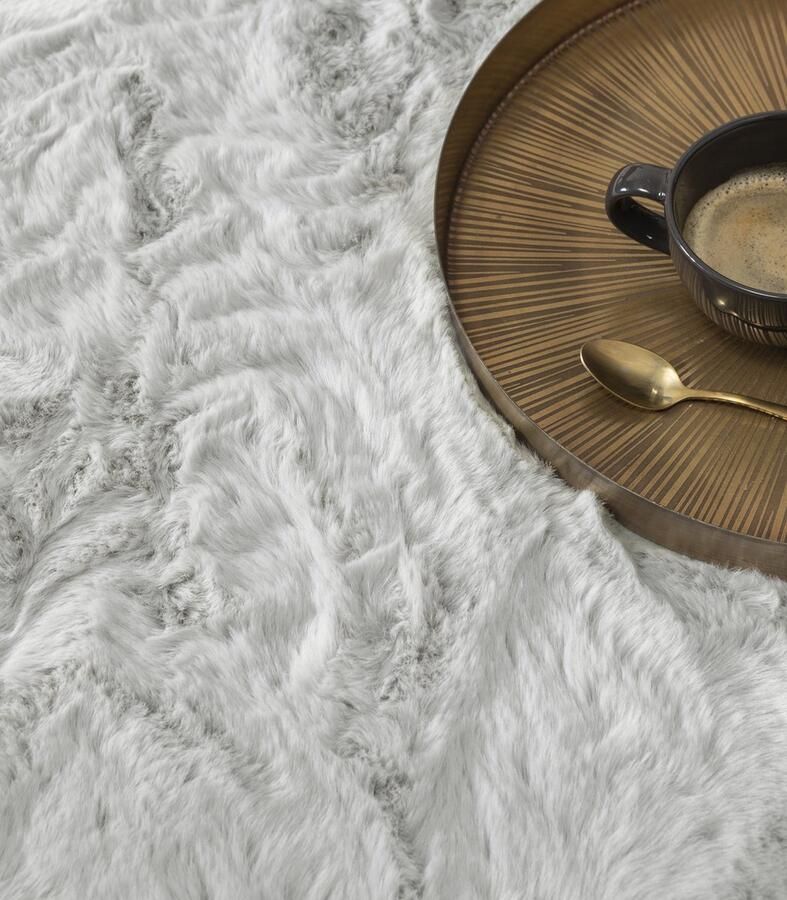 Carpet Studio Comfy Tapijt Lichtgrijs Tapijt Woonkamer 160x230 cm Hoogpolig Tapijt Woonkamer Tapijt Shaggy Tapijt Fluffy Slaapkamer - Foto 2