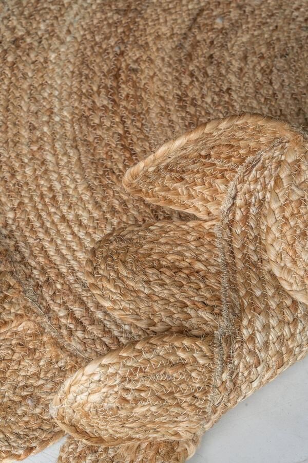 Carpet Studio Jute Vloerkleed Rond Ø130 cm Tapijt Woonkamer en Slaapkamer Gevlochten Kleed Jute - Foto 2