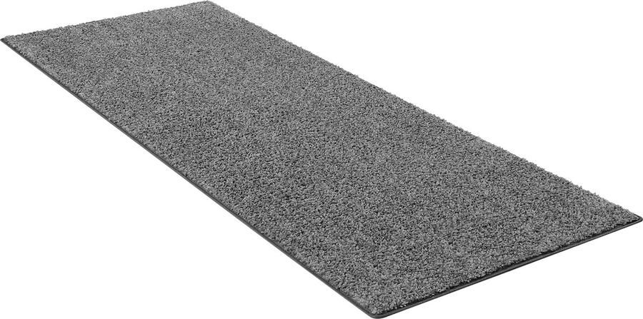 Carpet Studio Ohio Loper Tapijt 57x150cm Vloerkleed Laagpolig Tapijt Woonkamer en Tapijt Slaapkamer Kleed Grijs
