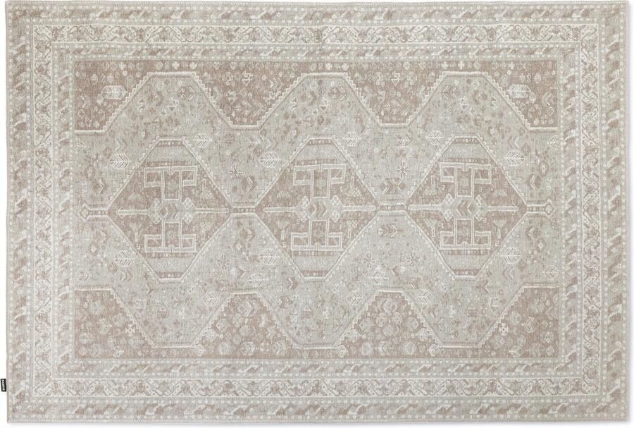 Carpet Studio Oriental Tapijt Loper Crème Boho Loper Gang 80x150 cm Opvouwbaar Tapijt Woonkamer Wasbaar Oosters Kortpolig Tapijt Slaapkamer - Foto 3