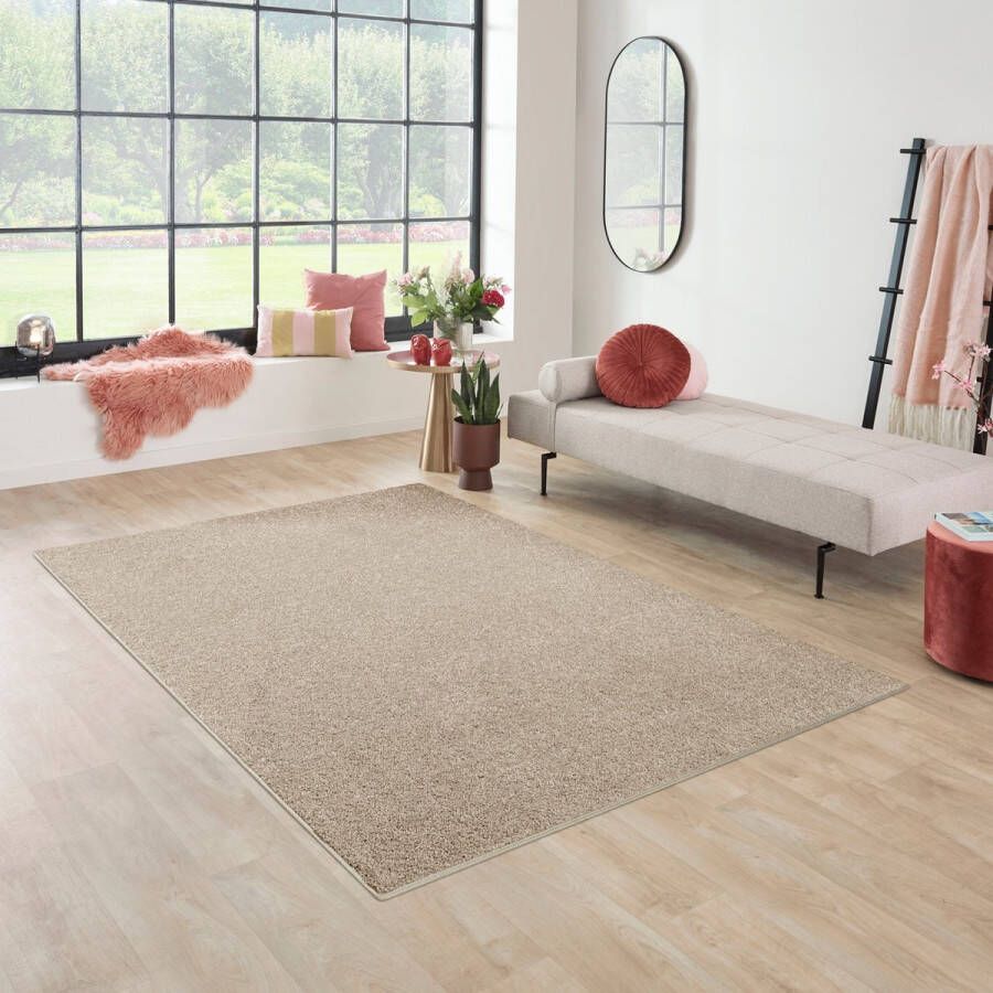 Carpet Studio Santa Fe Vloerkleed 190x290cm Laagpolig Tapijt Woonkamer Tapijt Slaapkamer Kleed Beige