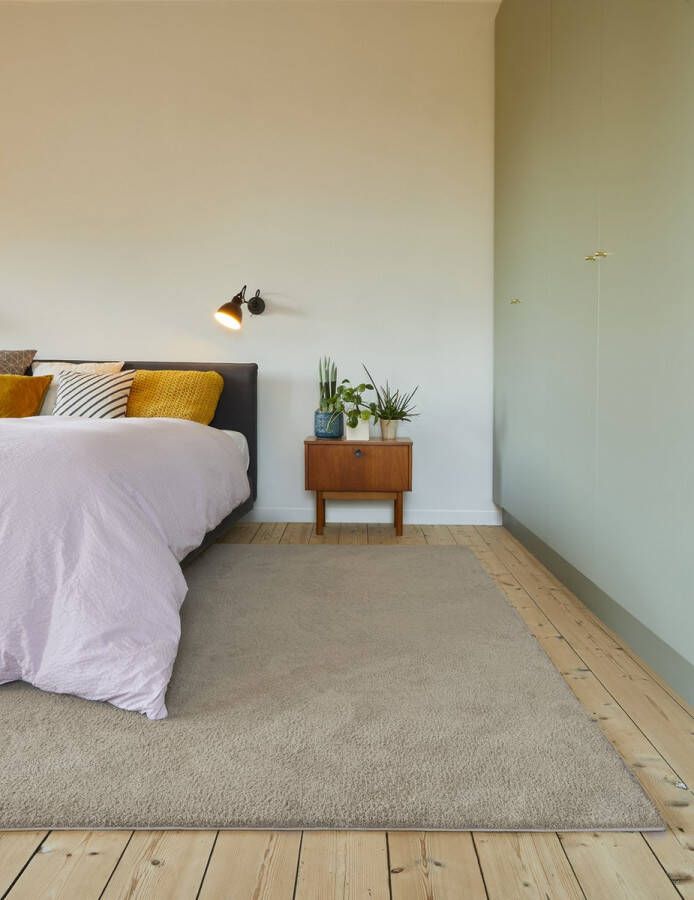 Carpet Studio Utah Vloerkleed 115x170cm Hoogpolig Tapijt Woonkamer Tapijt Slaapkamer Kleed Beige - Foto 2