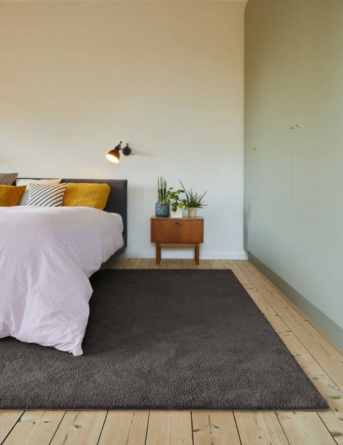 Carpet Studio Utah Vloerkleed 160x230cm Hoogpolig Tapijt Woonkamer Tapijt Slaapkamer Kleed Antraciet - Foto 2