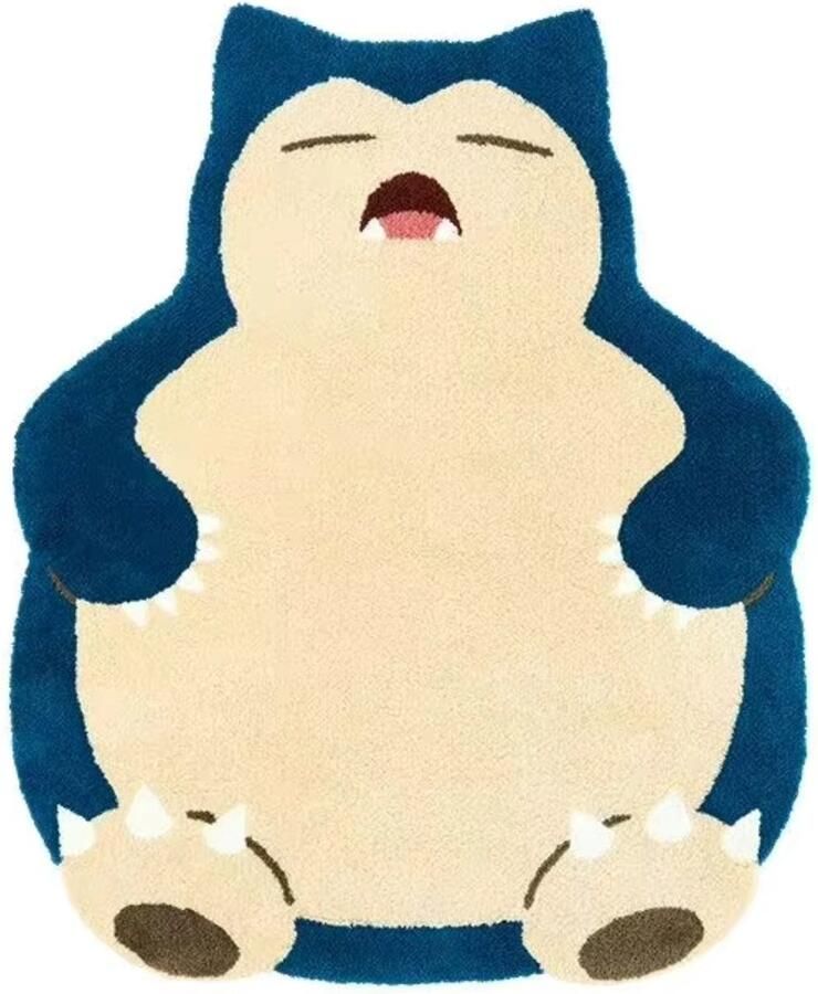 Carpett. Handgetuft Vloerkleed Tapijt Pokémon Snorlax Anti-Slip Merchandise Deurmat Woonkamer Slaapkamer
