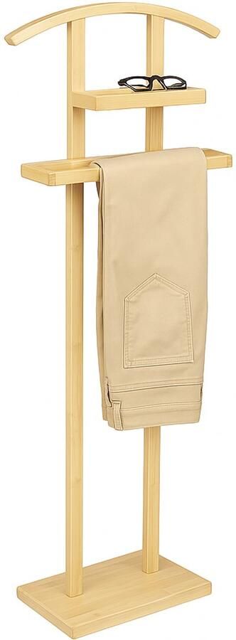 CASA DI ELTURO Dressboy Kledingstandaard Kledingbutler – Bamboe – H113 cm