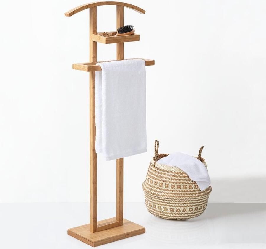 CASA DI ELTURO Dressboy Kledingstandaard Kledingbutler – Dennen Hout – H103 cm - Foto 2