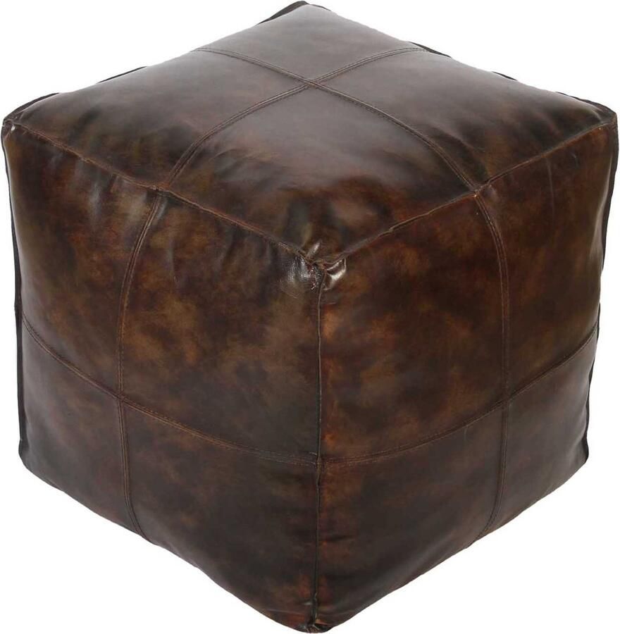 Casa Moro Jet oud leren zitkussen