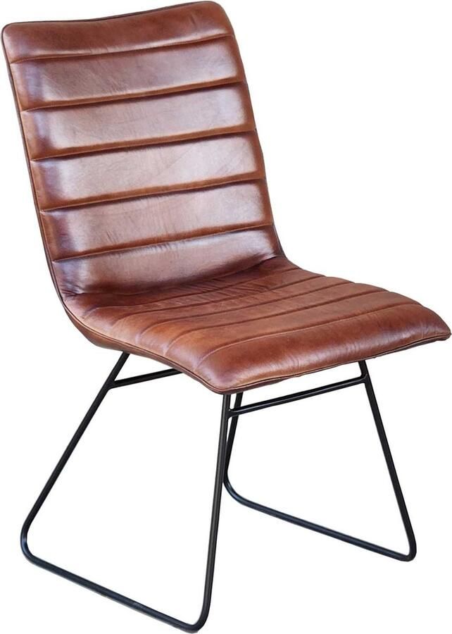 Casa Moro Leonardo leren eetkamerstoel