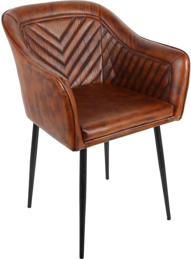 Casa Moro Leren fauteuil Capri