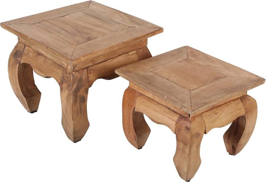 Casa Moro Oosterse opiumtafels natuur set van 2