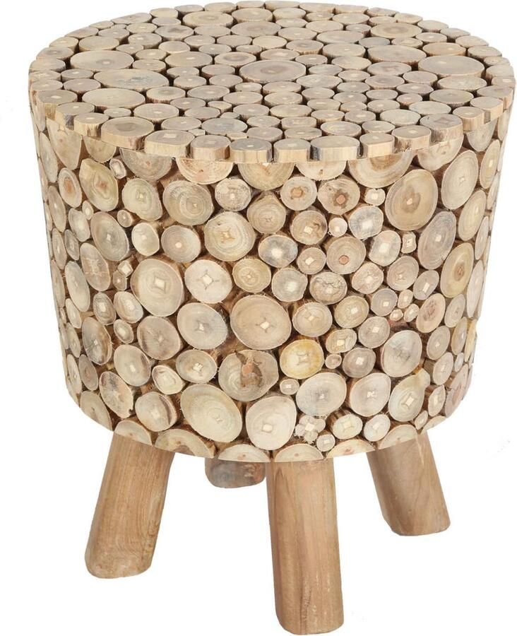 Casa Moro Teak houten kruk Merida