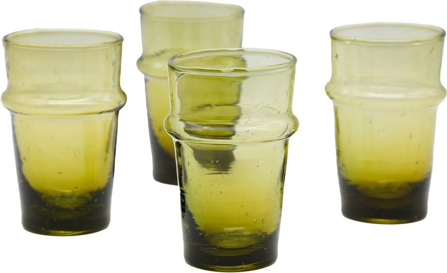 Casa Moro Theeglazen Cappuccino glazen set – dessert koffie thee espresso macchiato set van 4 bruin