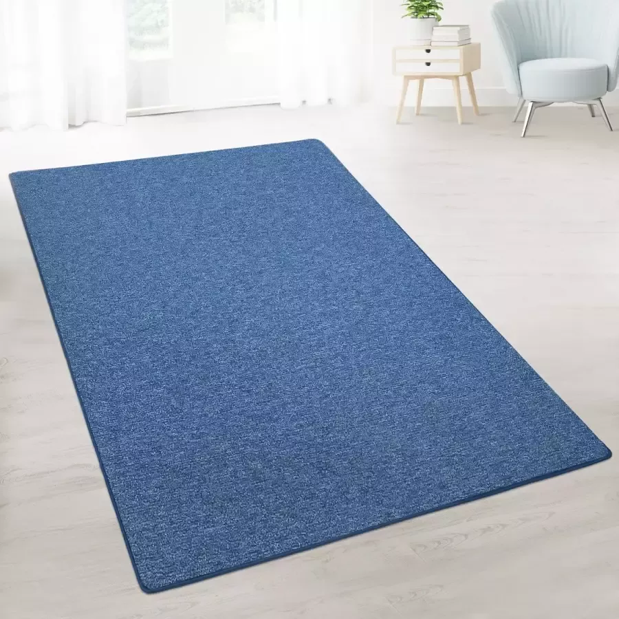 Casa pura Tapijtloper London Vloerkleed Donkerblauw 80 x 200 cm