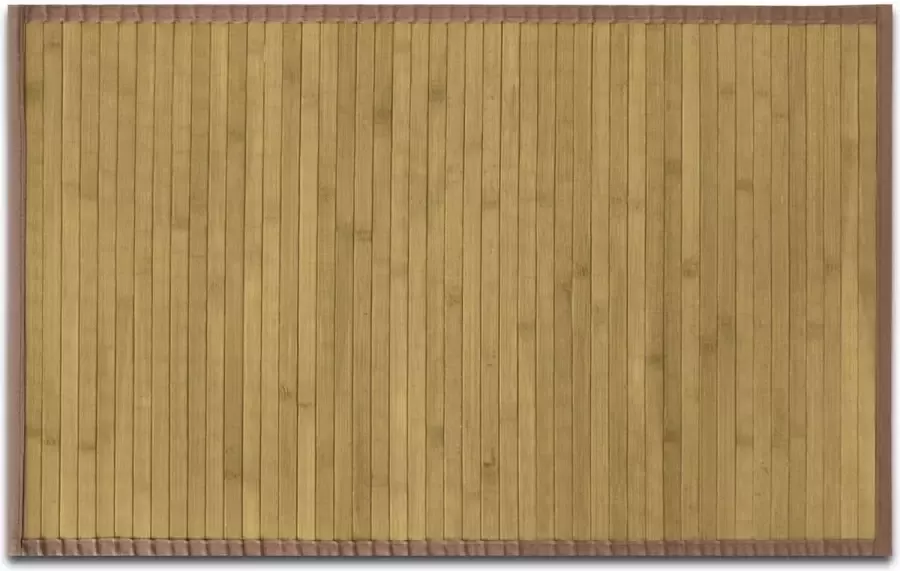 Floordirekt Vloerkleed Bamboe Tapijt Tibet Natuur 70 x 200 cm