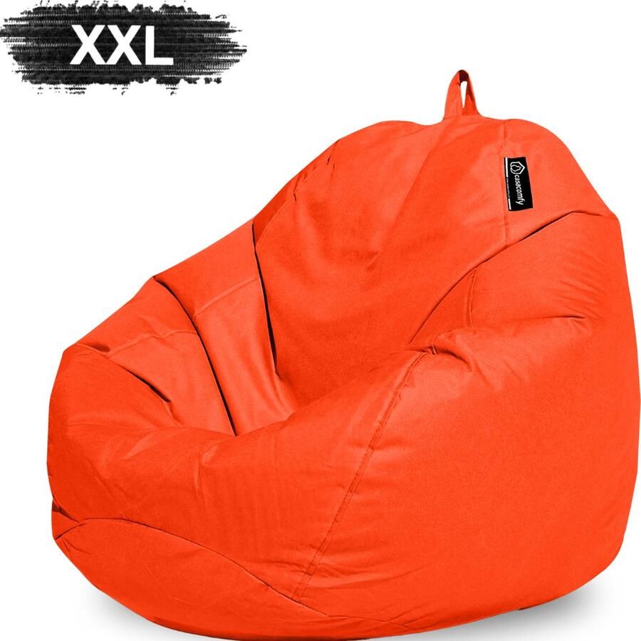 Casacomfy Complete Zitzak Volwassenen Pear XXL Oranje Binnen & Buiten Zitzak Comfortabel Duurzaam Vulling Originele EPS Waterafstotend - Foto 2