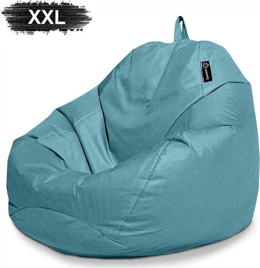 Casacomfy Complete Zitzak Volwassenen Pear XXL Turquoise Binnen & Buiten Zitzak Comfortabel Duurzaam Vulling Originele EPS Waterafstotend - Foto 2