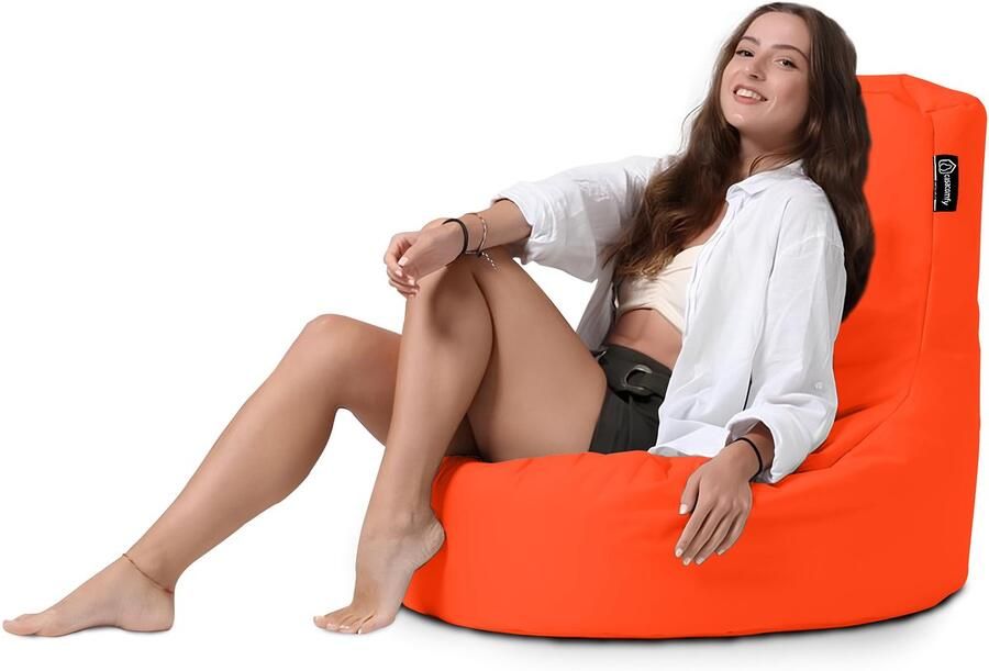 Casacomfy Complete Zitzak Volwassenen & Kinderen Gamer Original Oranje Binnen & Buiten Zitzak Waterafstotend Comfortabel Duurzaam Vulling Originele EPS - Foto 2