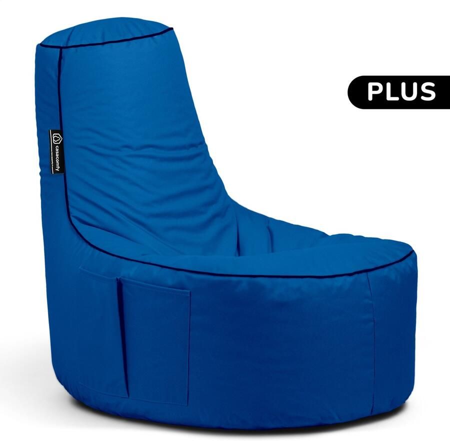 Casacomfy – Gamer Plus – Complete Zitzak – Blauw – Waterbestendig – Binnen & Buiten – Volwassenen & Kinderen