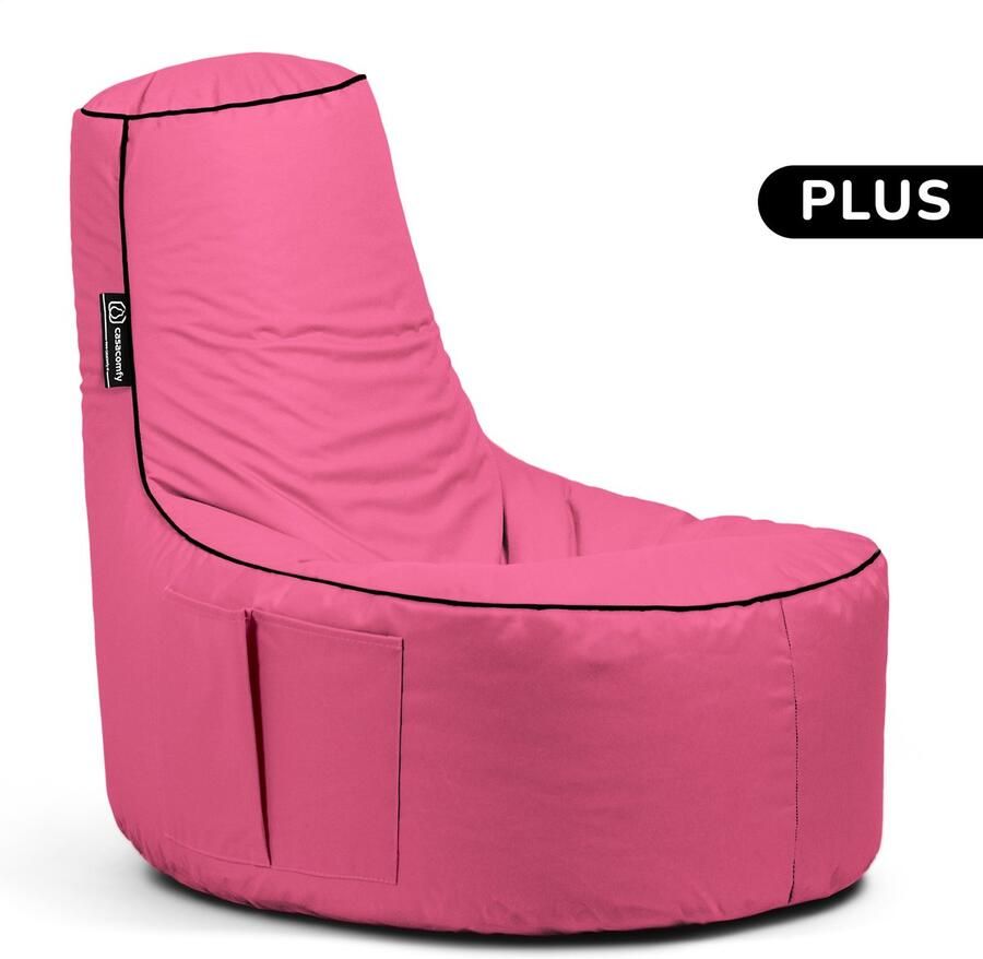 Casacomfy – Gamer Plus – Complete Zitzak – Roze – Waterbestendig – Binnen & Buiten – Volwassenen & Kinderen