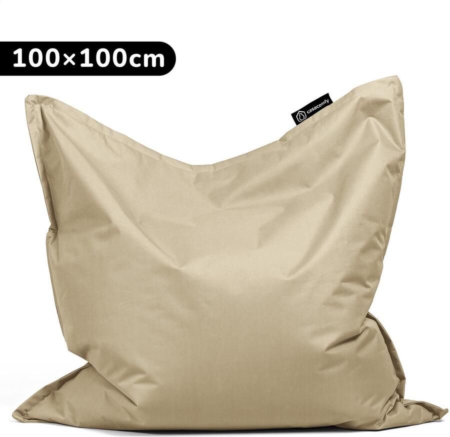 Casacomfy Original Zitzak Zitkussen 100x100 Beige Binnen & Buiten