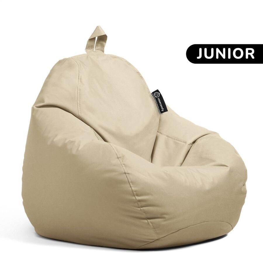 Casacomfy Zitzak Kind Pear Junior Beige Stoel Binnenshuis Buitenshuis Waterbestendig Zitzak & Kinderen
