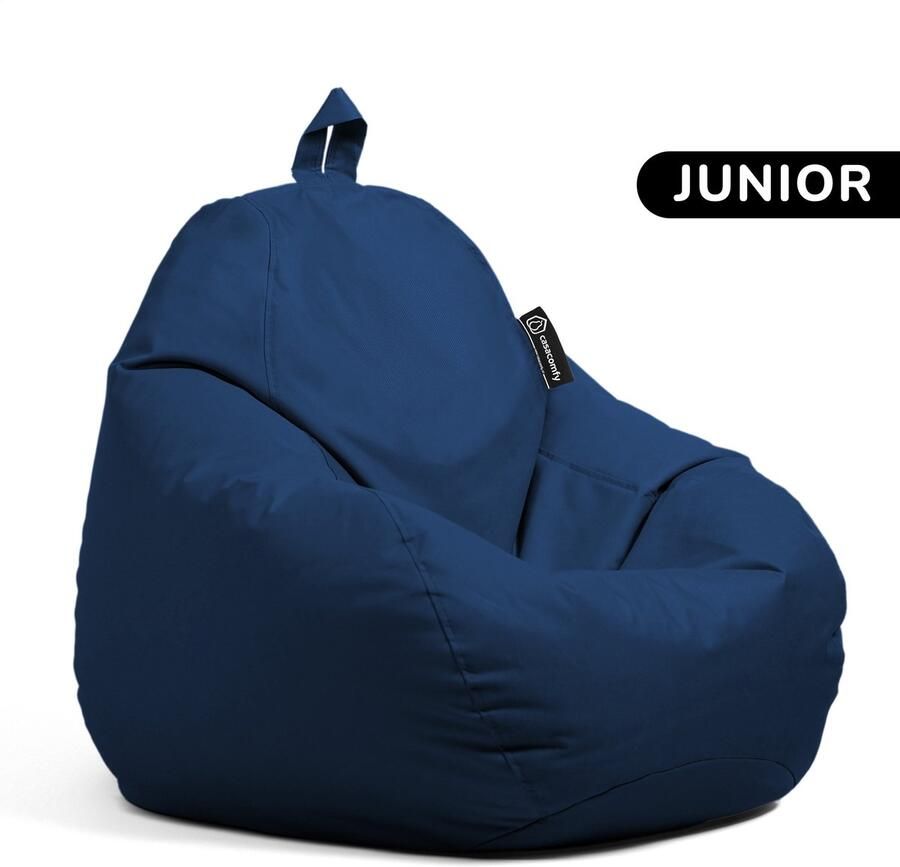 Casacomfy Zitzak Kind Pear Junior Donker Blauw Stoel Binnenshuis Buitenshuis Waterbestendig Zitzak & Kinderen