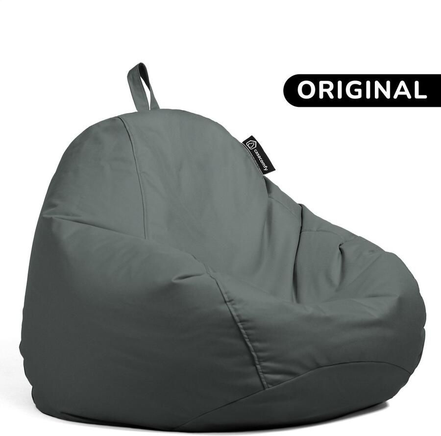 Casacomfy Complete Zitzak+(Gratis EPS 25 LT) Volwassenen & Kinderen Pear Original Antraciet Binnen & Buiten Zitzak Waterafstotend Comfortabel Duurzaam Vulling Originele EPS - Foto 2