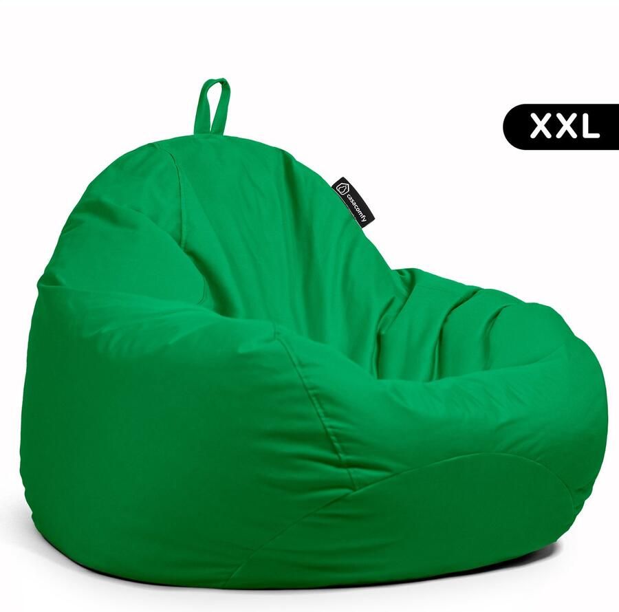 Casacomfy Complete Zitzak Volwassenen Pear XXL Groen Binnen & Buiten Zitzak Comfortabel Duurzaam Vulling Originele EPS Waterafstotend