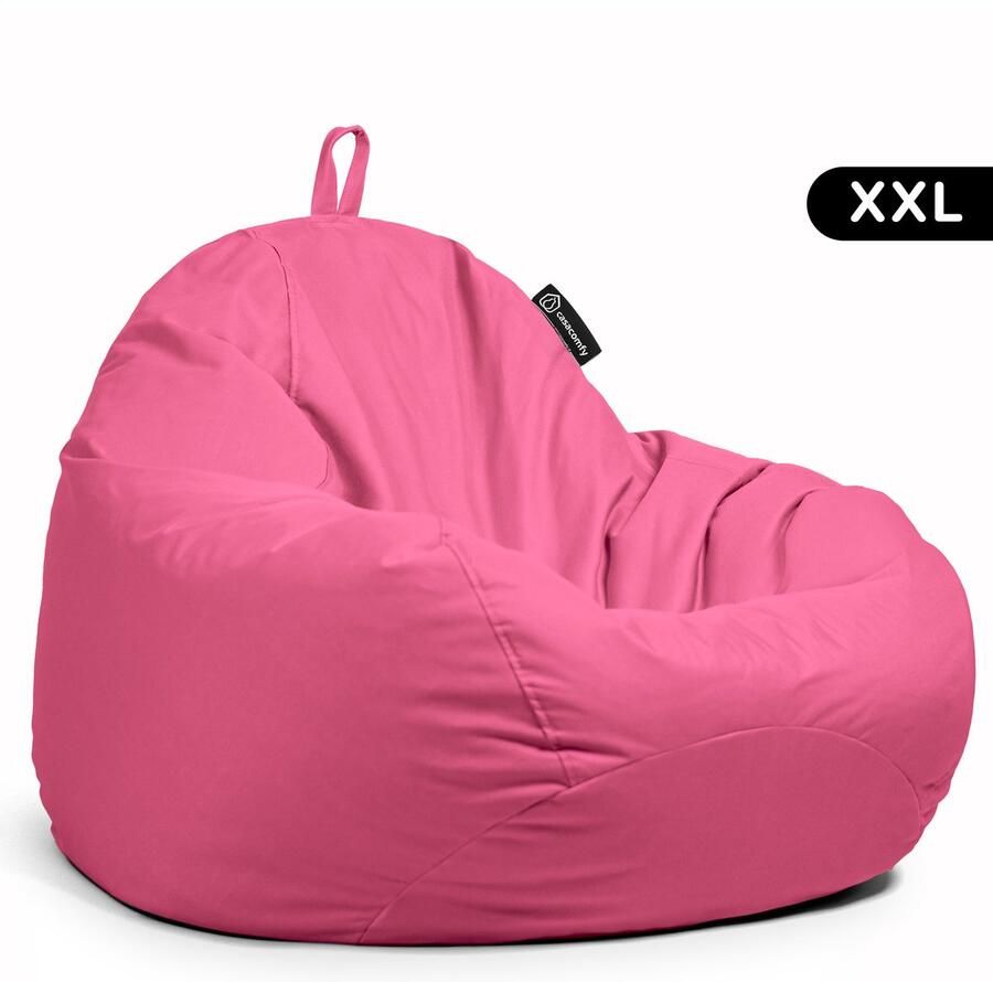 Casacomfy Complete Zitzak Volwassenen Pear XXL Roze Binnen & Buiten Zitzak Comfortabel Duurzaam Vulling Originele EPS Waterafstotend