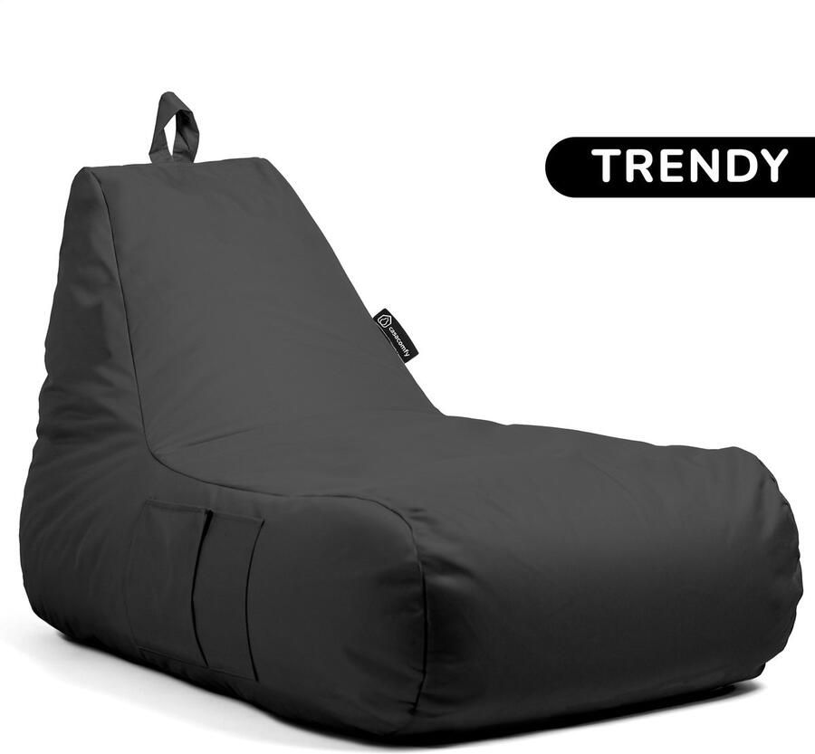 Casacomfy Zitzak Lounger Trendy XXL Black Volwassenen