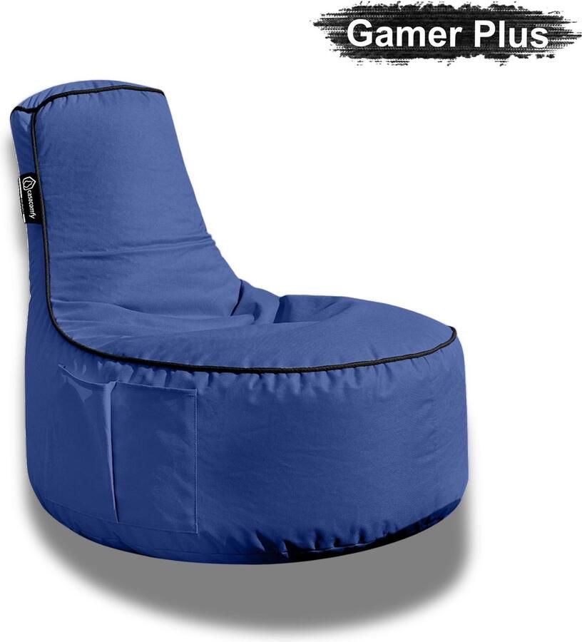 Casacomfy – Gamer Plus – Complete Zitzak – Blauw – Waterbestendig – Binnen & Buiten – Volwassenen & Kinderen - Foto 2