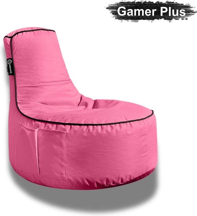 Casacomfy – Gamer Plus – Complete Zitzak – Roze – Waterbestendig – Binnen & Buiten – Volwassenen & Kinderen - Foto 2