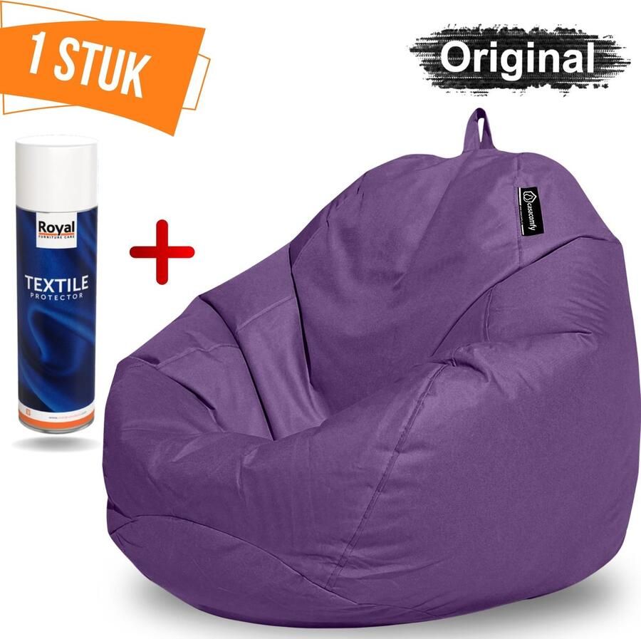 Casacomfy Zitzak+Royal Textile Protecor Spray Zitzak Stoel Volwassenen & Kinderen Pear Original Paars