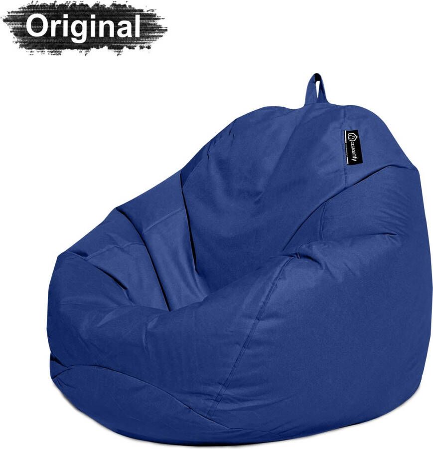 Casacomfy Complete Zitzak+(Gratis EPS 25 LT) Volwassenen & Kinderen Pear Original Blauw -Binnen & Buiten Zitzak Waterafstotend Comfortabel Duurzaam Vulling Originele EPS