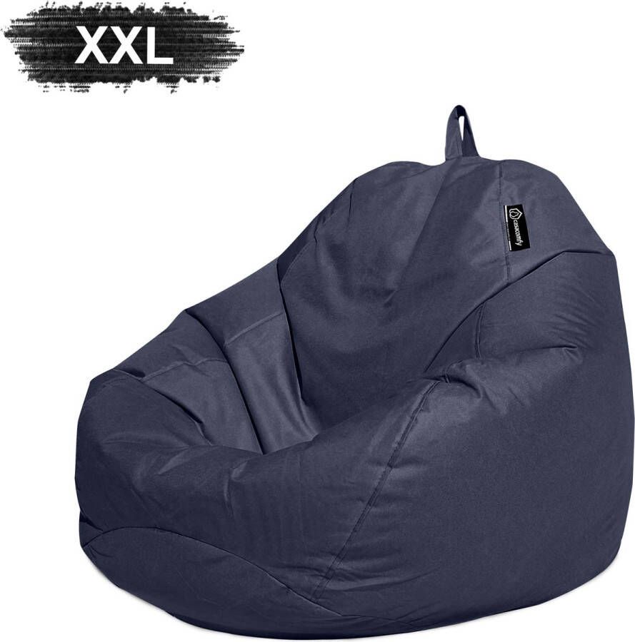 Casacomfy Complete Zitzak Volwassenen Pear XXL Donker Blauw Binnen & Buiten Zitzak Comfortabel Duurzaam Vulling Originele EPS Waterafstotend - Foto 2