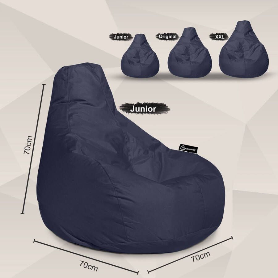 Casacomfy Zitzak Kind Premium Junior Donker Blauw Zitzak voor kinderen - Foto 3