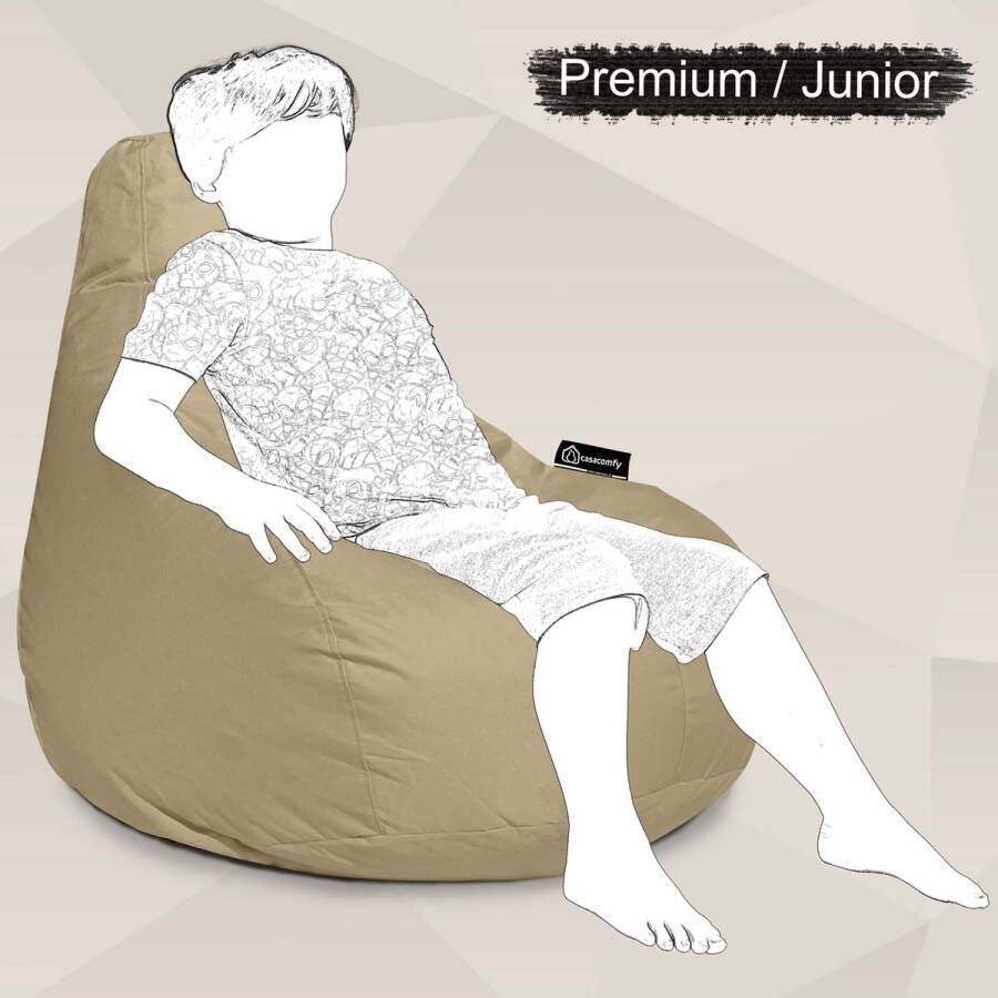 Casacomfy Zitzak Kind Premium Junior Beige Zitzak voor kinderen