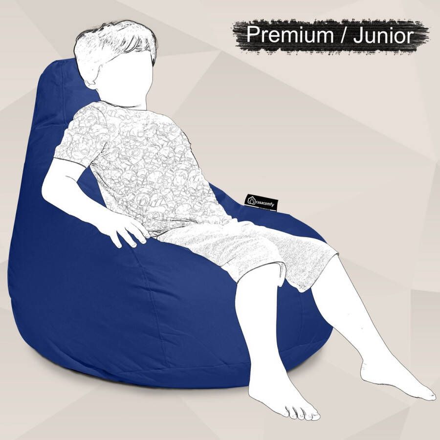 Casacomfy Zitzak Kind Premium Junior Blauw Zitzak voor kinderen
