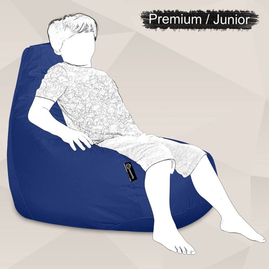 Casacomfy Zitzak Kind Premium Junior Blauw